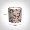 25cm Medium Cylinder Shade in Red Isabelle