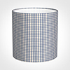 25cm Medium Cylinder Shade in Blue Longford Gingham