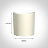 25cm Medium Cylinder Shade in Cream Satin