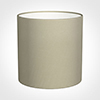 25cm Medium Cylinder Shade in Pale Smoke Satin