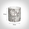25cm Medium Cylinder Shade in Grey Pastoral Toile de Jouy