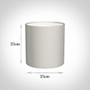 25cm Medium Cylinder Shade in Off White Waterford Linen