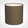 30cm Medium Cylinder Shade in Bronze Faux Silk