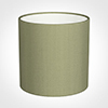 30cm Medium Cylinder Shade in Pale Green Faux Silk