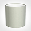 30cm Medium Cylinder Shade in Soft Grey Faux Silk
