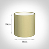 30cm Medium Cylinder Shade in Wheat Faux Silk