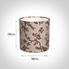 30cm Medium Cylinder Shade in Red Isabelle