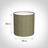 30cm Medium Cylinder in Talisker Check Lovat Wool