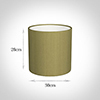 30cm Medium Cylinder Shade in Antique Gold Silk