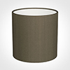 30cm Medium Cylinder Shade in Bronze Brown Silk