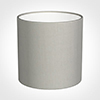 30cm Medium Cylinder Shade in Soft Grey Waterford Linen