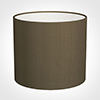 35cm Medium Cylinder Shade in Bronze Faux Silk