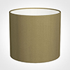 35cm Medium Cylinder Shade in Dull Gold Faux Silk
