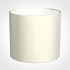35cm Medium Cylinder Shade in Pearl Faux Silk