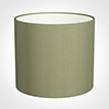 35cm Medium Cylinder Shade in Pale Green Faux Silk