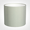 35cm Medium Cylinder Shade in Soft Grey Faux Silk