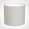 35cm Medium Cylinder Shade in Soft Grey Honey Bees