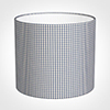 35cm Medium Cylinder Shade in Blue Longford Gingham