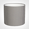 35cm Medium Cylinder Shade in Grey Longford Gingham