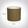 35cm Medium Cylinder in Angus Check Lovat Wool