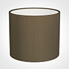 40cm Medium Cylinder Shade in Bronze Faux Silk