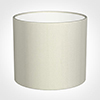 40cm Medium Cylinder Shade in Pearl Faux Silk