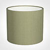 40cm Medium Cylinder Shade in Pale Green Faux Silk