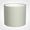 40cm Medium Cylinder Shade in Soft Grey Faux Silk