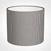 40cm Medium Cylinder Shade in Grey Longford Gingham