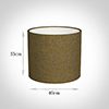 40cm Medium Cylinder in Angus Check Lovat Wool