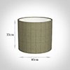 40cm Medium Cylinder in Talisker Check Lovat Wool