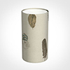 13cm Narrow Cylinder Shade in Stone Featherdown