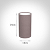 13cm Narrow Cylinder Shade in Dusky PinkHunstanton Velvet