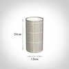 13cm Narrow Cylinder in Stirling Check Lovat Wool