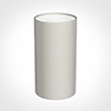 13cm Narrow Cylinder Shade in Off White Waterford Linen