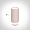 13cm Narrow Cylinder Shade in Vintage Pink