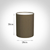 20cm Narrow Cylinder Shade in Bronze Faux Silk