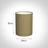 20cm Narrow Cylinder Shade in Dull Gold Faux Silk