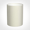 20cm Narrow Cylinder Shade in Pearl Faux Silk