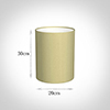 20cm Narrow Cylinder Shade in Wheat Faux Silk