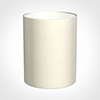 20cm Narrow Cylinder Shade in Cream Satin