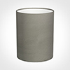 20cm Narrow Cylinder Shade in Pewter Satin