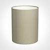 20cm Narrow Cylinder Shade in Pale Smoke Satin