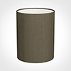 20cm Narrow Cylinder Shade in Bronze Brown Silk