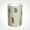 25cm Narrow Cylinder Shade in Stone Featherdown