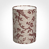 25cm Narrow Cylinder Shade in Red Isabelle