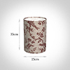 25cm Narrow Cylinder Shade in Red Isabelle