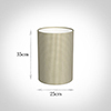 25cm Narrow Cylinder Shade in Natural Longford Gingham