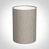 25cm Narrow Cylinder in Limestone Herringbone Lovat Tweed