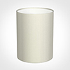 30cm Narrow Cylinder Shade in Pearl Faux Silk